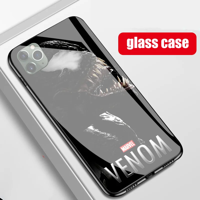Чудо-яд Newes стеклянный чехол для телефона для iphone 6 6s 7 8 plus X XR XS Max 11 pro max samsung s8 s9 s10 plus Venom Marvel