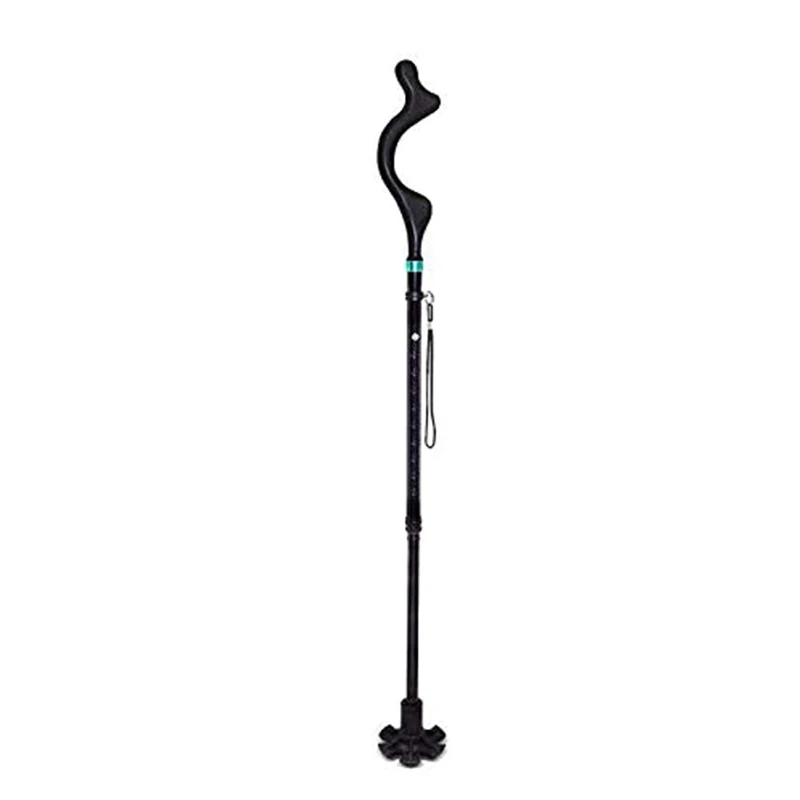 

Foldable Trekking Poles Collapsible Hiking Poles Walking Old Men Crutches 360 Degree 10 Height Adjustment Foldable Cane Elderly