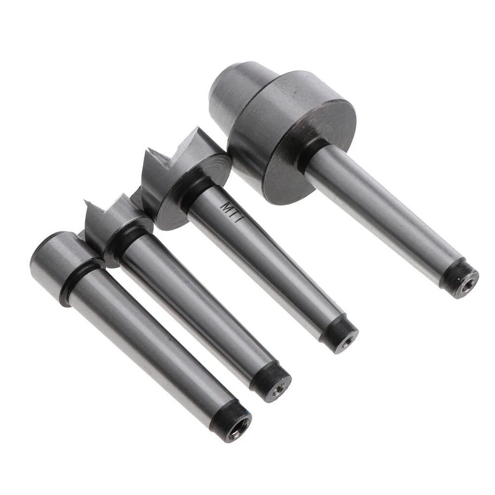 

4PCS Made From High Quality Steel MT1 Wood Lathe Live Center And Drive Spur Cup Arbor With Wood Case