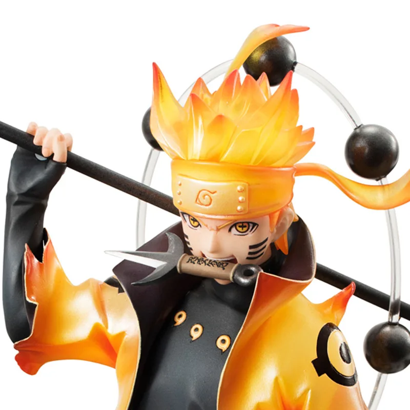 New Voice Anime Limited Edition Naruto Shippuden MH Gem Six Uzumaki Naruto Garage Kit Model Ornaments