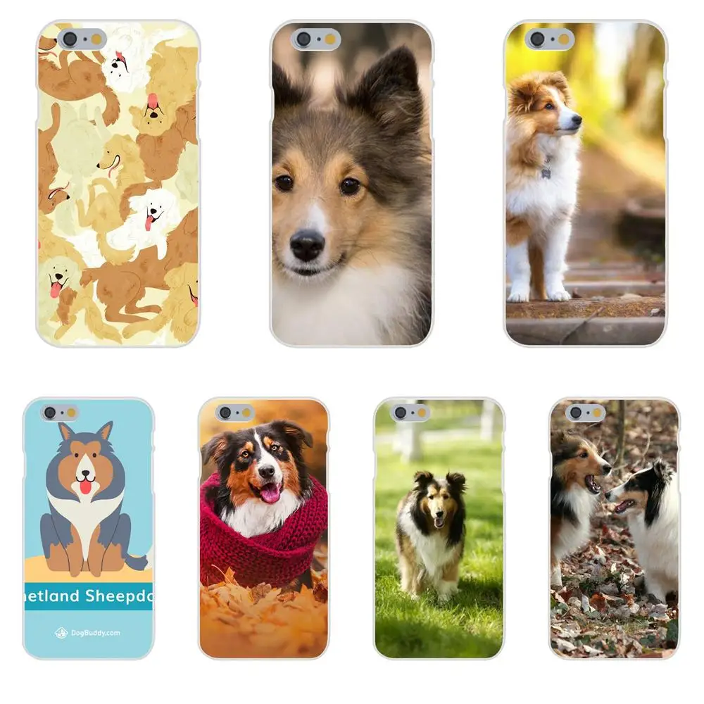 

For Apple iPhone X XS Max XR 4 4S 5 5C 5S SE 6 6S 7 8 Plus Soft Cell Phone Shell Case Covsr Lovely Sheltie Shetland Sheepdog