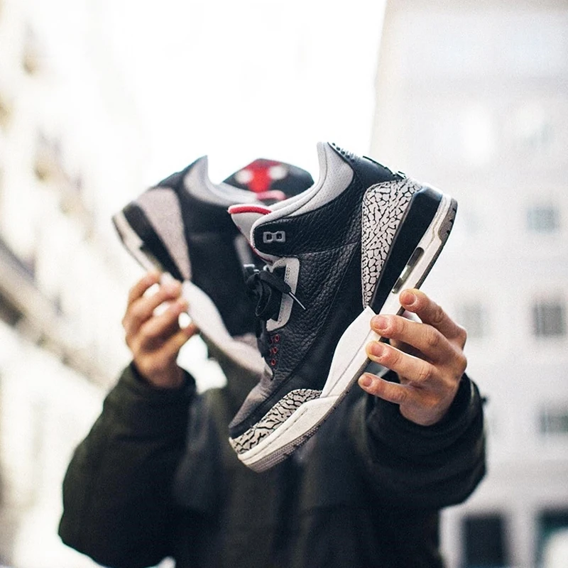 Оригинальные оригинальные мужские баскетбольные кроссовки Air Jordan 3 AJ3, спортивные уличные кроссовки, спортивная Дизайнерская обувь 854262-001