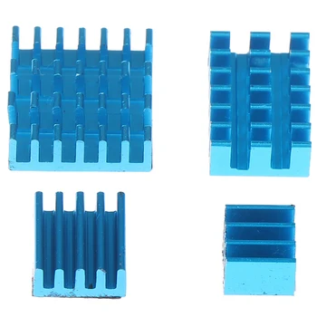 

4pcs Aluminum Heatsink Radiator Cooler Kits for Pi 4B Computer Cooler Radiator