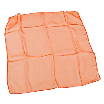 

50s Retro Neck Scarf Square Organza Chiffon Scarf Fancy Wrap Hair Tie Shawl, Orange