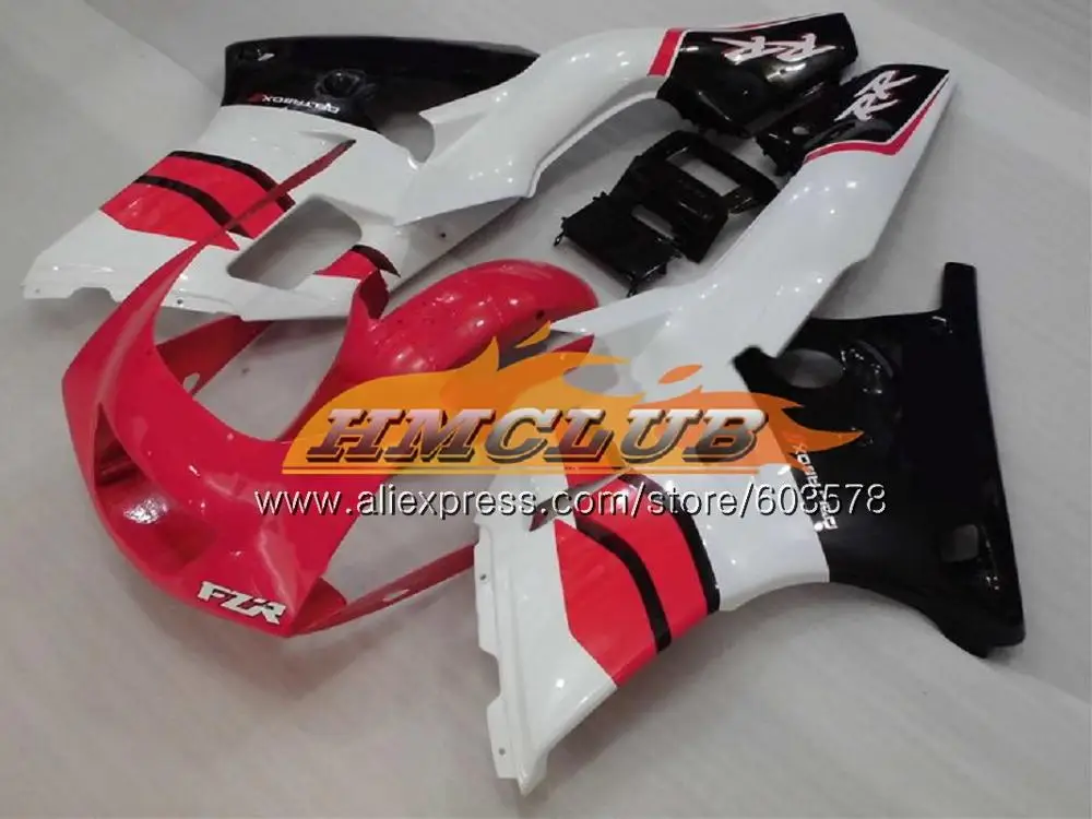 Корпус для YAMAHA FZR250R FZRR FZR 250 250R 1986 1987 1988 1989 124CL. 21 красный, белый FZR250RR FZR-250 FZR250 86 87 88 89 обтекатель - Цвет: No. 15