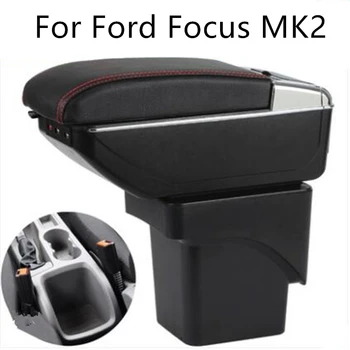 

Large Armrest For Ford Focus 2 MK2 2005-2011 Arm Rest Center Console Storage Box Leather Support 2006 2007 2008 2009 2010
