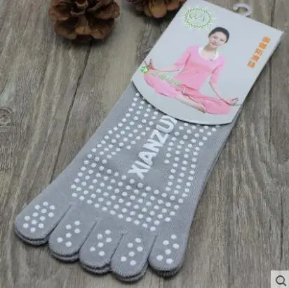 Yoga Non Slip Pilates Massage 5 Toe Socks Full Grip Socks Heel With Exercise  Gym - AliExpress