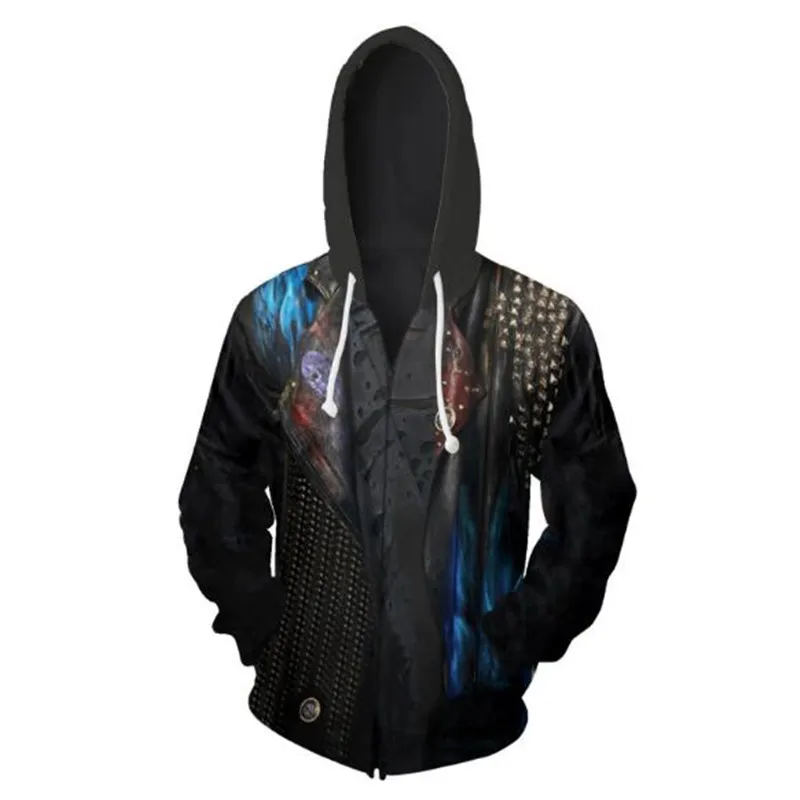 zipper hoodie Потомки 3 Косплей герой с той же молнией толстовка мужская и женская одежда 3D печать новая песня и танцевальные фильмы - Цвет: zipper hoodie