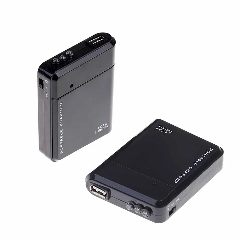 Rechargeable Battery 4*AA USB Rechargeable Battery Mobile Phone Charger Emergency Power Chargering Cell Phone Mp3 MP4 USB Interface Accessory Bundles
