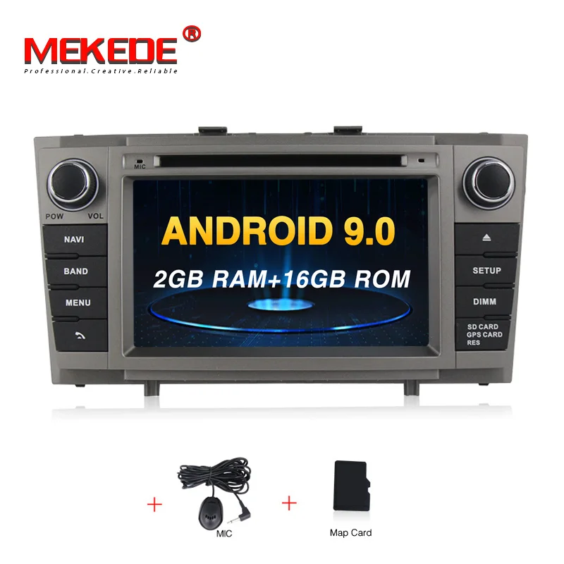 MEKEDE 8 ядерный Android 9,0 автомобильный DVD gps мультимедийный плеер для TOYOTA Avensis 2008-2013 авто-радио с зеркальной связью Камера просмотра - Цвет: 4core 16G
