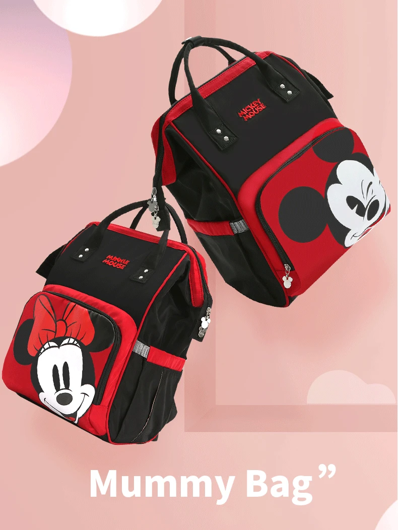 Сумка для подгузников disney USB Водонепроницаемая сумка для беременных женщин Дорожная сумка Детская сумка большая емкость многофункциональная сумка для мам
