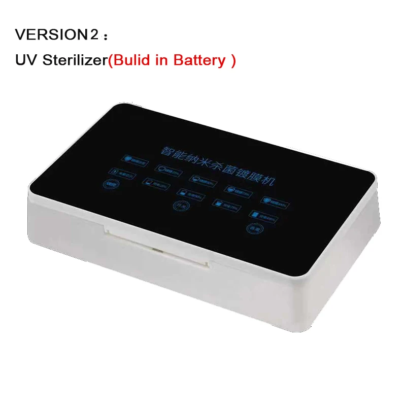 Черный Новейшая машина с нанопокрытием, USB УФ стерилизатор для мобильного телефона, ароматическая ультрафиолетовая Дезинфекция для мобильного телефона, зубная щетка Двойной Антибактериальный УФ-светильник для дезинфекции зуб - Цвет: Черный