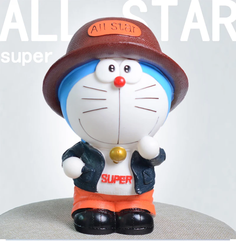 Небьющаяся мультяшная фигурка Doraemon копилка пластиковая Копилка безопасная монета копилка декоративная коробочка аксессуары