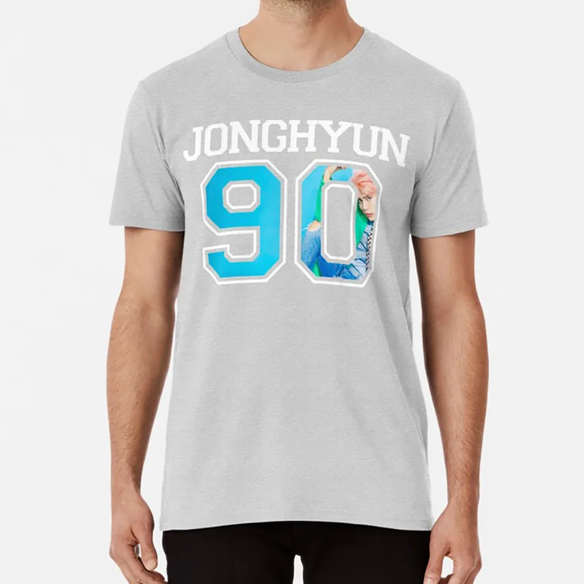 SHINee Jonghyun 90 футболка shinee kpop майка Футболка taemin key minho jonghyun onew|Футболки| |