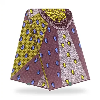 

Blesing 2020 New 100% Cotton African Wax Print Tissue Original High Quality 6yards African Fabric