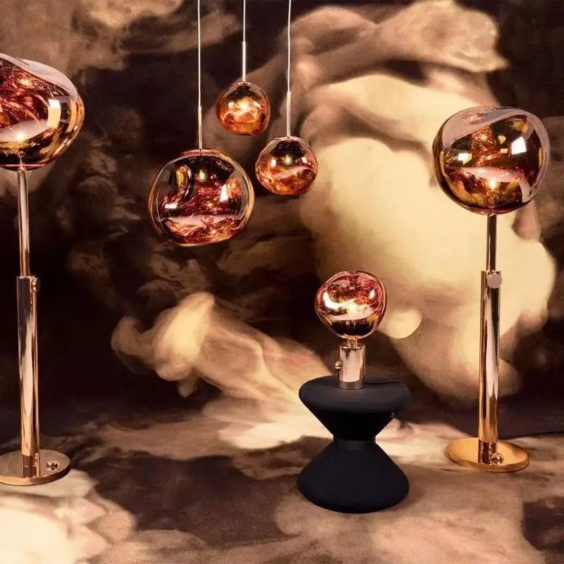 현대 led 컬러 유리 볼 lampada comodino lampara escritorio 식당 거실 침대 램프