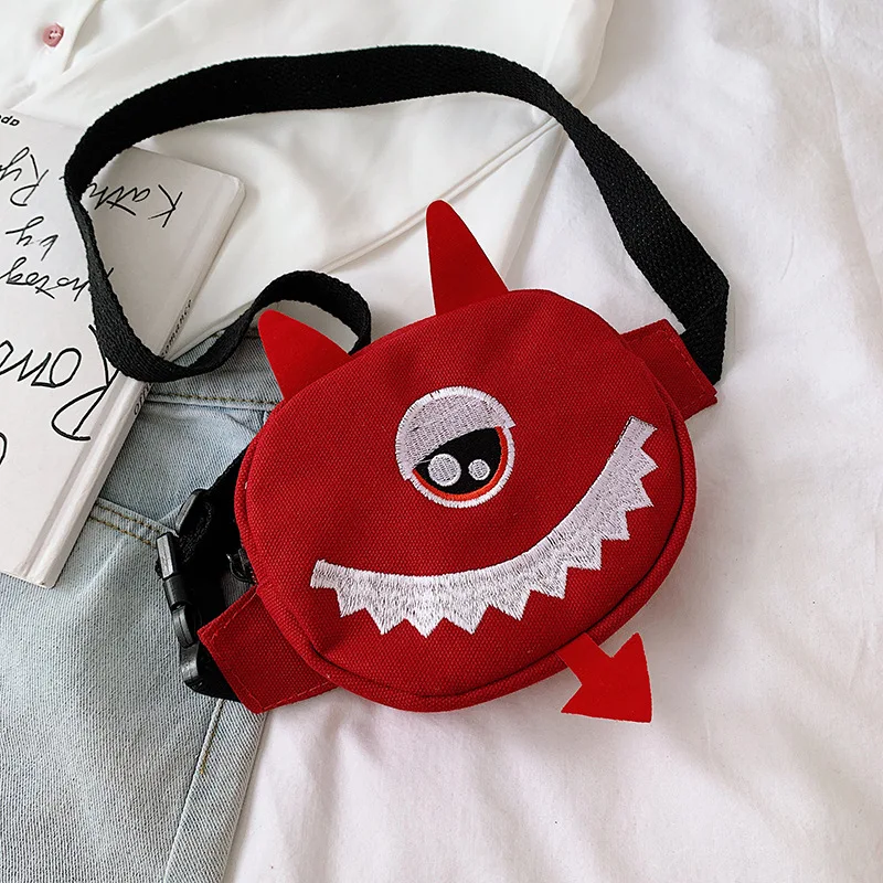 

2019 summer new canvas women's multi-functional waist bag fashion chest bag foreign style shoulder bag