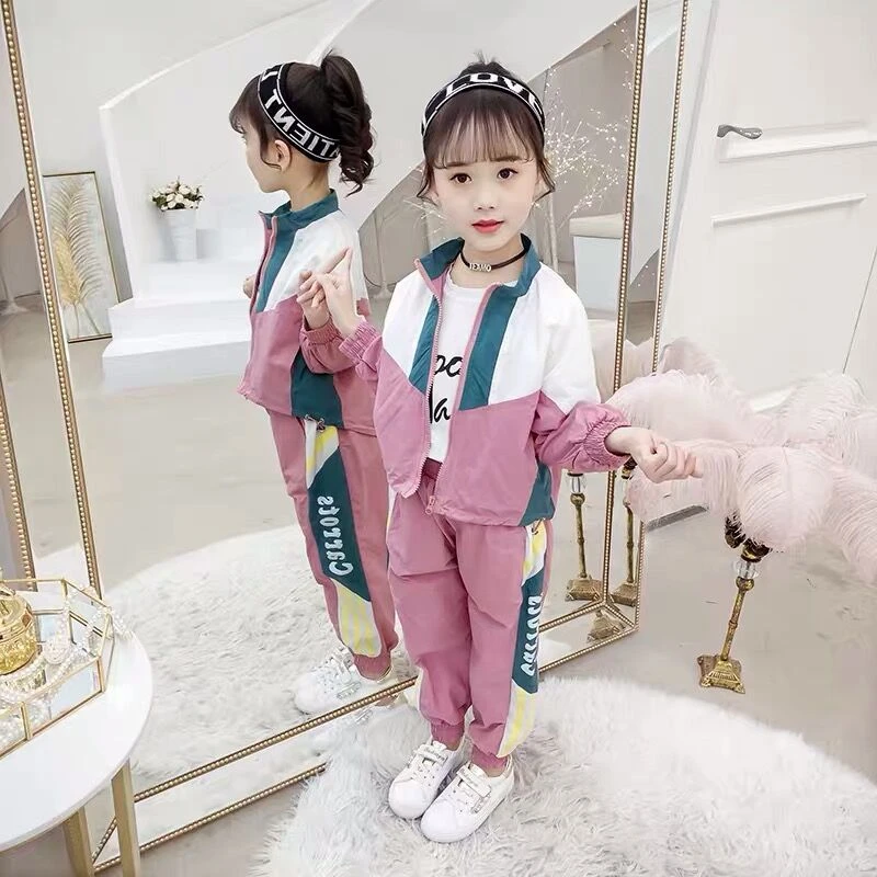 Conjunto de deportiva para niñas, conjunto de Ropa para Niñas, + Pantalones 2 conjunto de ropa para niñas y adolescentes 4 6 8 12 de ropa| - AliExpress