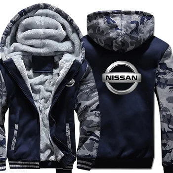 

male winter Hoodies Nissan Sweatshirt men Hoody zipper coat Tracksuit Winter Thickened warm jackets