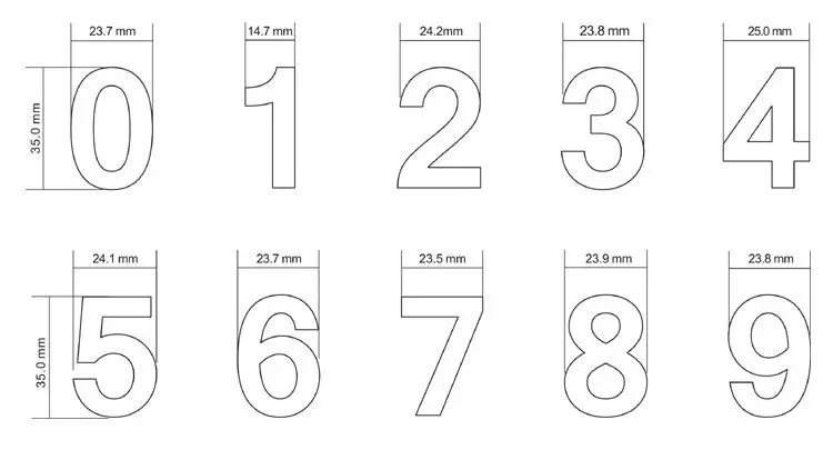 3D Numeral Door Plaque House Drawer Sign Plating Gate Digits 0 to 9 Plastic Number Tag Hotel Home Sticker Address Door Label house number signs,door signs,house numbers,house wall plaques,number plate