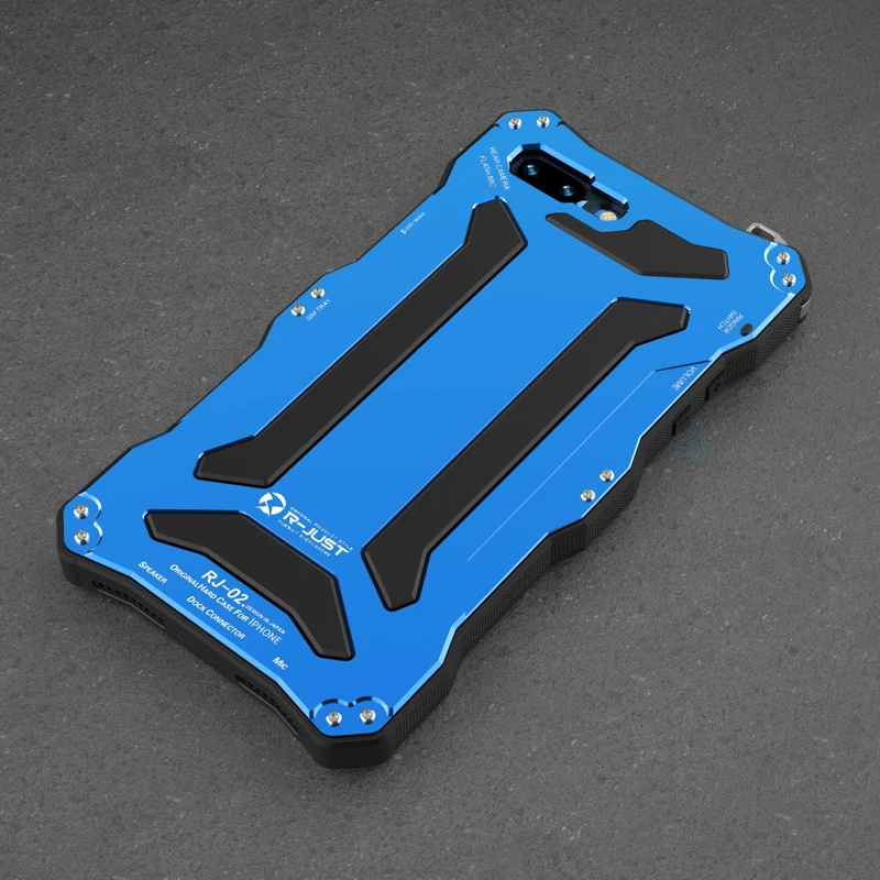 

Outdoor Sports Three-proof 360 Full Protection Case For Iphone 7 6 6s 8 Plus 5s 5 Se Aluminum Metal + Silicone Hard Cover Case