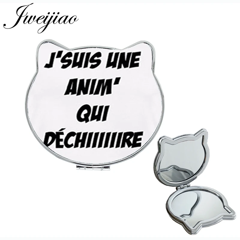 CT272 JWEIJIAO Super Maitresse кошачьи ушки в форме здоровья карманное зеркало складное милое компактное зеркало для учителя подарок на день CT261 - Цвет: CT272