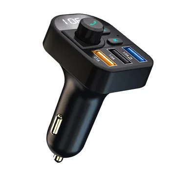 

Audio Receiver Delicate Texture Car Bluetooth FM Transmitter Handsfree U Disk MP3 Player 3 Ports USB Charger