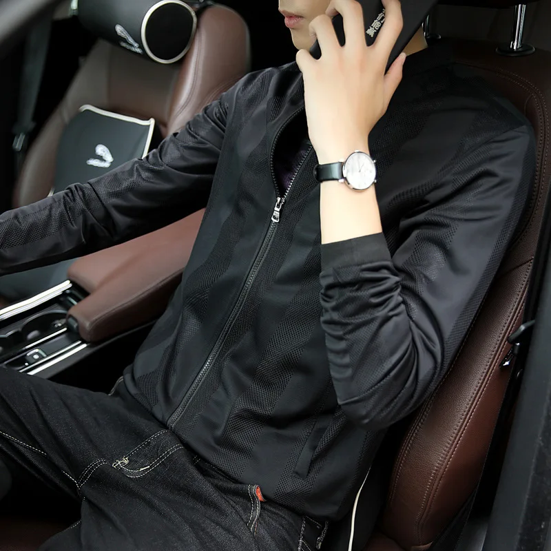 Мужская куртка, пальто, осень, корейский стиль, повседневный спортивный Тренч, Мужская одежда, трендовая бейсбольная форма