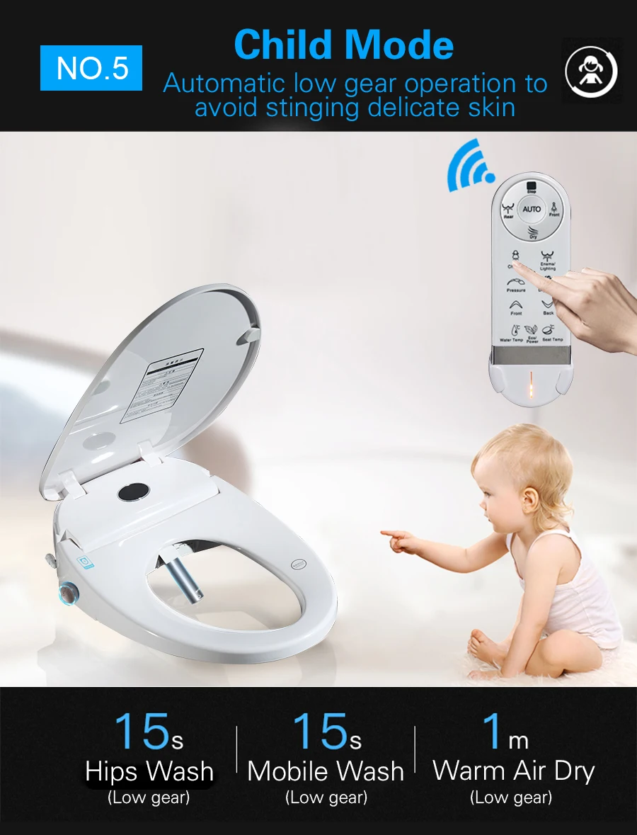 FOHEEL wc Авто спа Смарт Крышка для унитаза Умная Ручка HD светодиодный дисплей крышка для унитаза электронное биде для туалета крышка для сиденья для ребенка