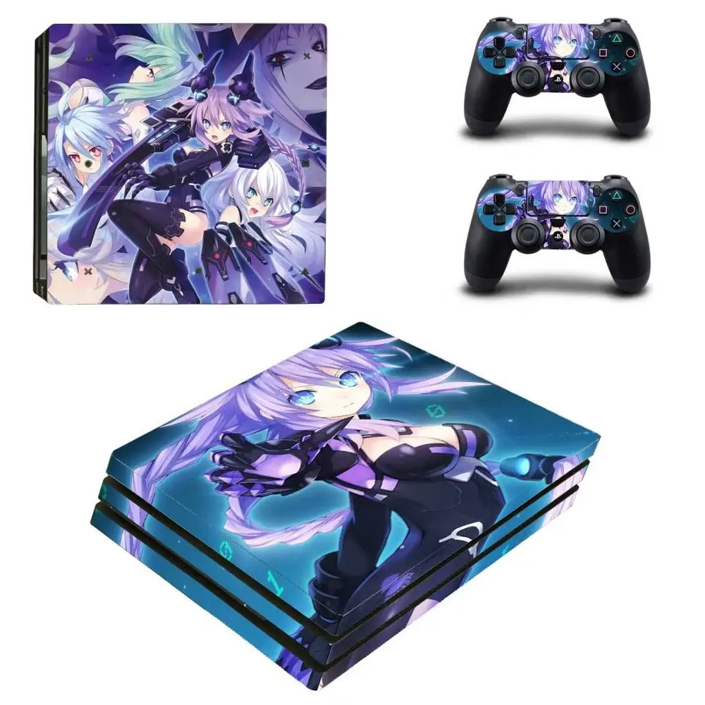 Аниме Neptune PS4 Pro наклейка s PS 4 Play station 4 Pro виниловые наклейки для playstation 4 Pro консоли и контроллера