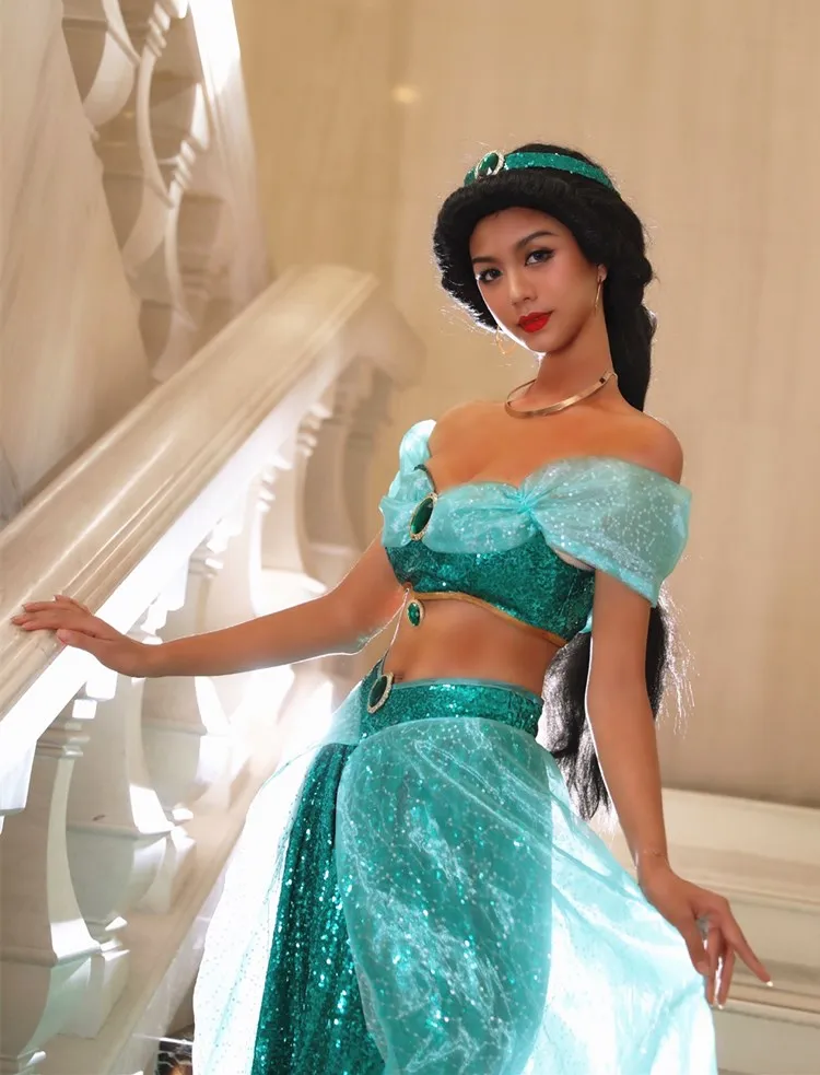 milieu variabel hoe Princess Jasmine Aladdin Halloween Costumes | Aladdin Jasmine Costumes  Adults - Anime - Aliexpress