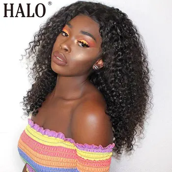 

08-30 Inch Malaysian Curly 13X6 Lace Front Human Hair Wigs Pre Plucked Deep Wave Frontal Wig For Black Women Water Wave Non Remy