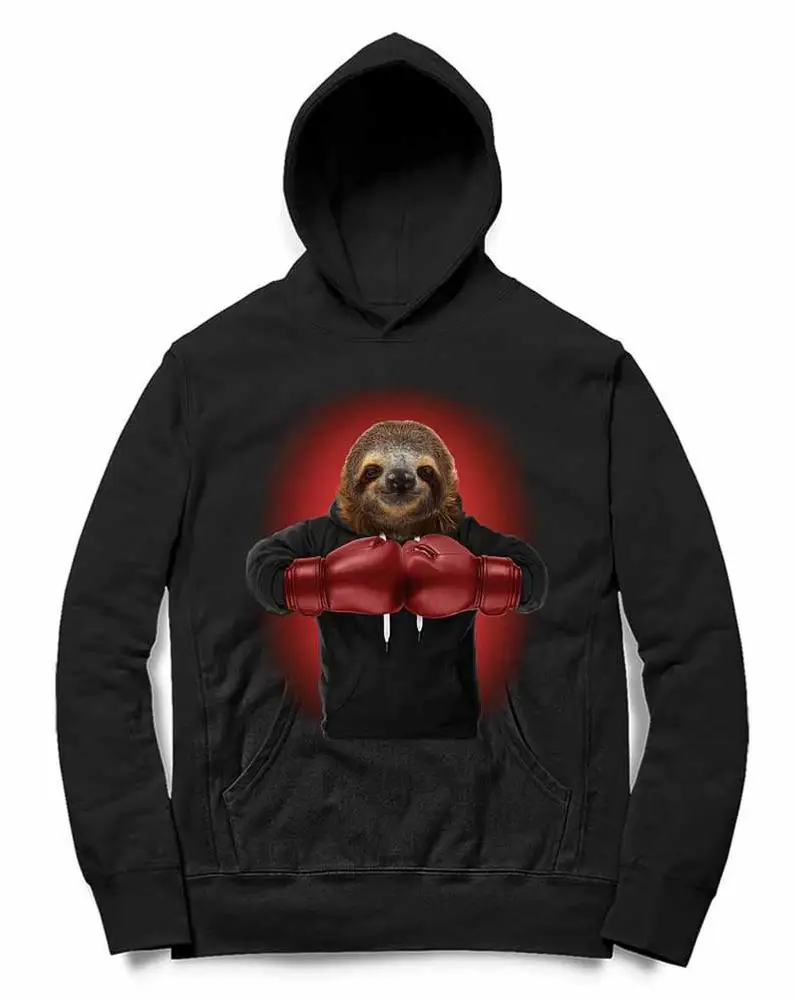 

Boxing Sloth, Martial Arts Fighter Warrior - Men Hoodie, Unisex Hoodie, Graphic Hood, French Terry Hooded Sweatshirt Hoody