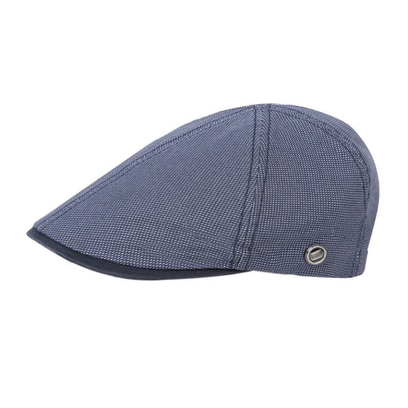 

Men Women Spring Summer Adjustable Beret Caps Outdoor Breathable Bone Edge Hats Herringbone Solid Flat Berets Cap Visor