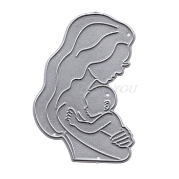 

Mom Baby Metal Cutting Dies Stencil Scrapbooking DIY Album Stamp Paper Embossing Drop Shipping