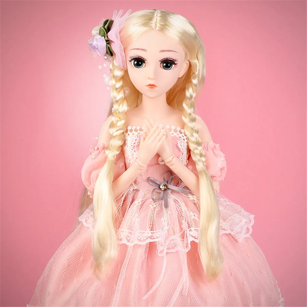 Bjd 1/4 кукла 18 дюймов подвижных шарнирных SD кукол с одеждой наряд обувь парик волос