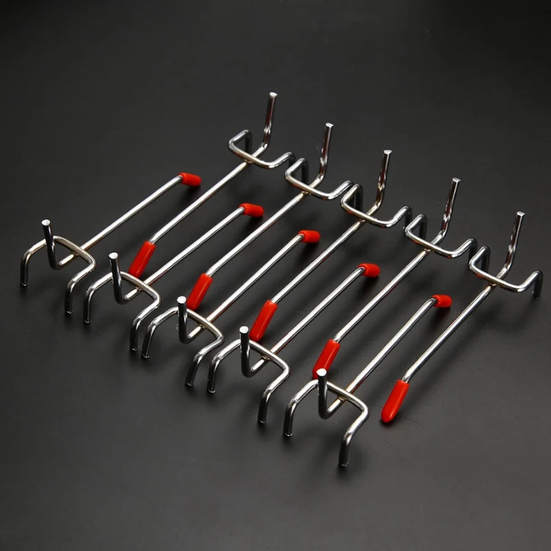 Shop Equipment 25PCS 5/10cm Single Pegboard Hooks Board Slat Wall