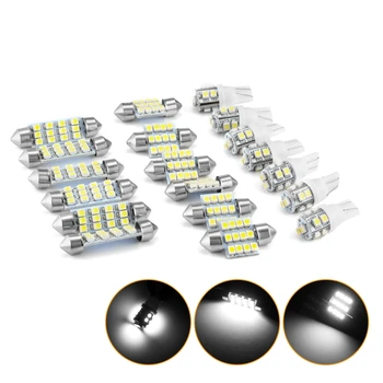 

20X White LED Light Interior Package Kit for T10 w5w 31mm Map Dome License Plate light Universal