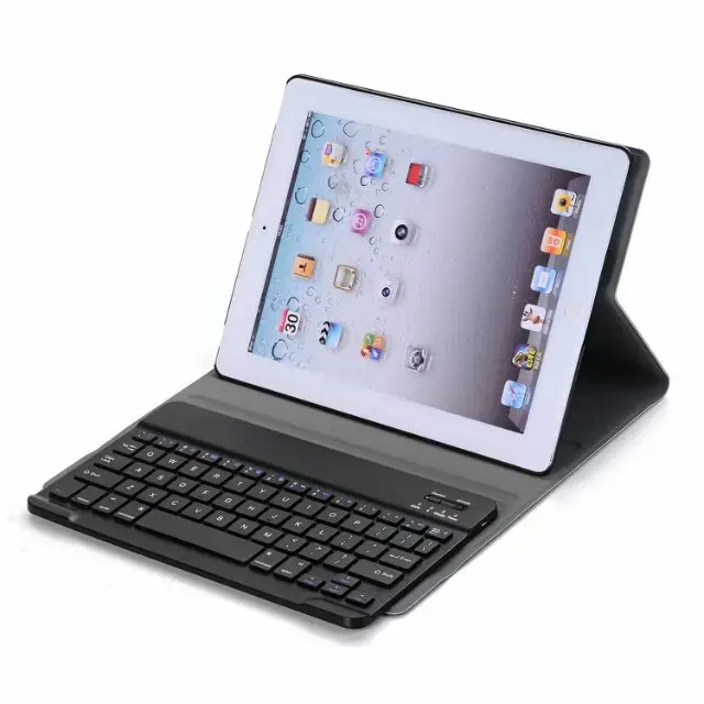 Роскошный чехол для Apple iPad 2/3/4 9,7 ДМ, bluetooth-клавиатура кожаный чехол для планшета смарт-чехол с функцией автоматического сна+ подарок