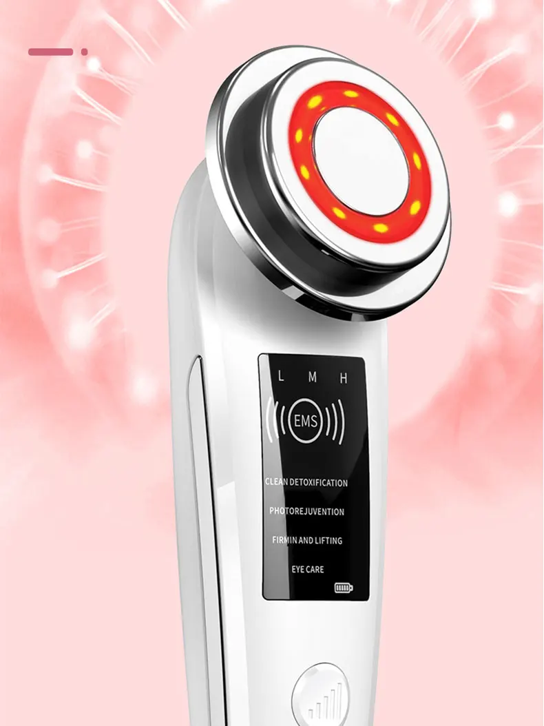 Cuidados com a Pele Ferramenta de Levantamento de Rosto Saengq Fóton Terapia Facial Apertar Ems Massageador rf Radiofrequência Beleza Instrumen Led Luz 10 com a pele ferramenta de levantamento de