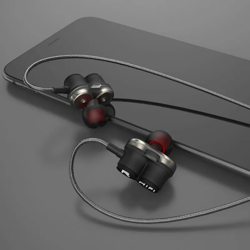 5D стерео звук проводные наушники вкладыши спортивные для IPhone Samsung Xiaomi Huawei Vivo Oppo 3 5