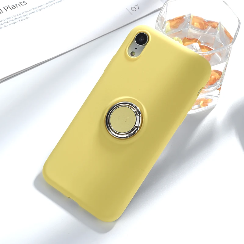 Color 8 Sinzean 50 шт. для samsung S10 Plus/S8/S9 Plus/Note 8/Note 9/Note 10 Plus матовый силиконовый резиновый мягкий чехол с кольцом-подставкой - Цвет: Color 8