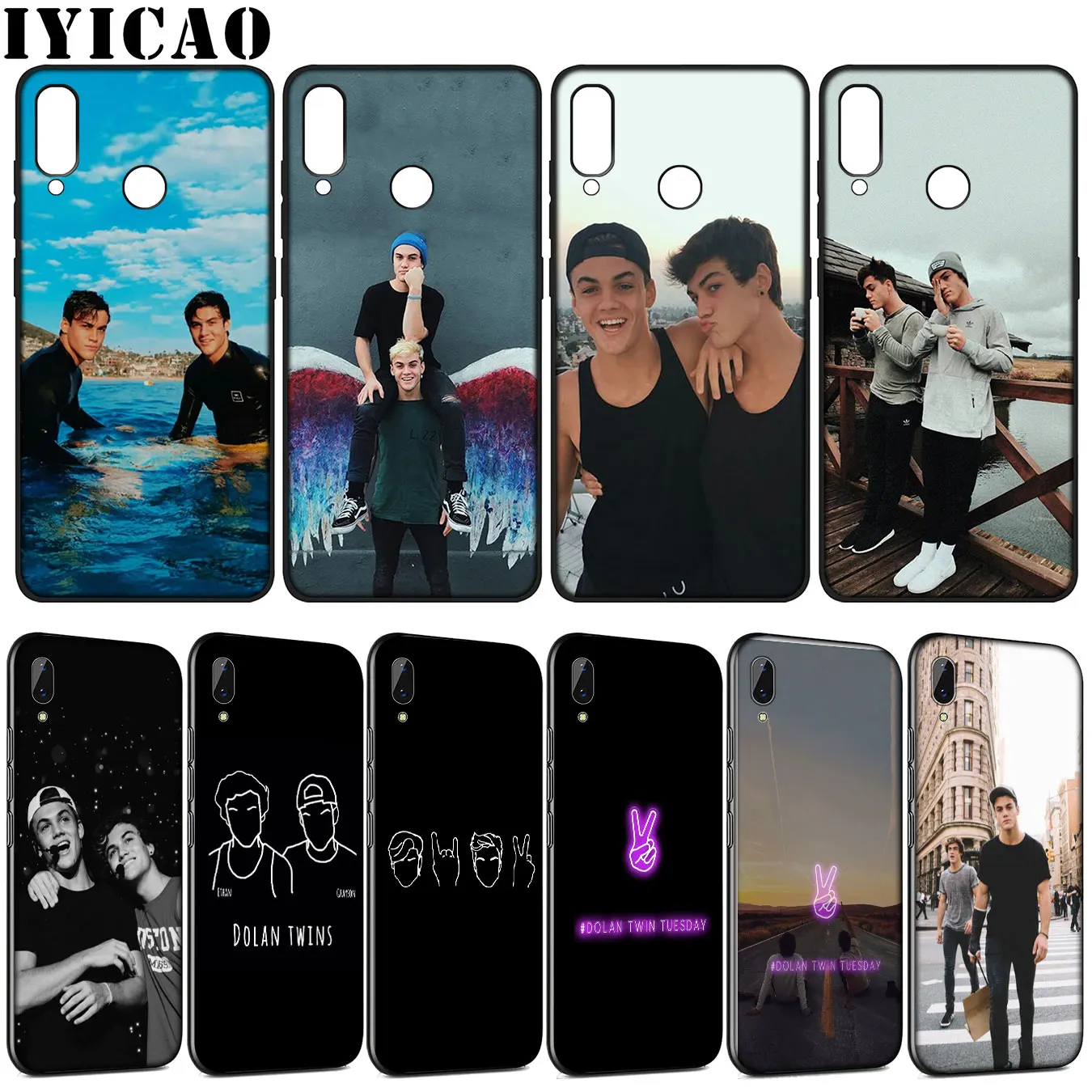 Долан близнецов поп мягкий чехол для huawei Y9 Y7 Y6 Prime 2019 2018 Honor 20 10 9 9X 8C 8X8 Lite 7C 7X 7A Pro |