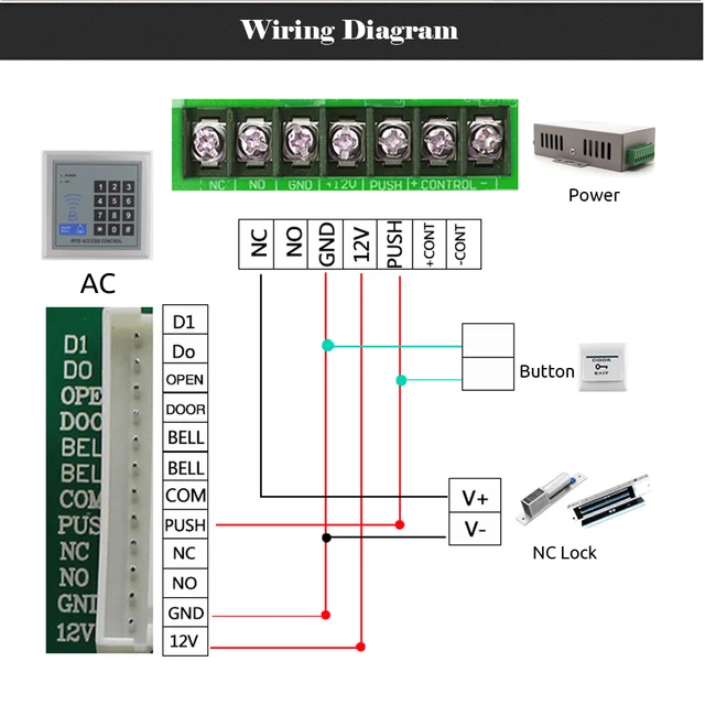 5YOA RFID Access Control System Device Machine Security Proximity Entry Door Lock Quality 4