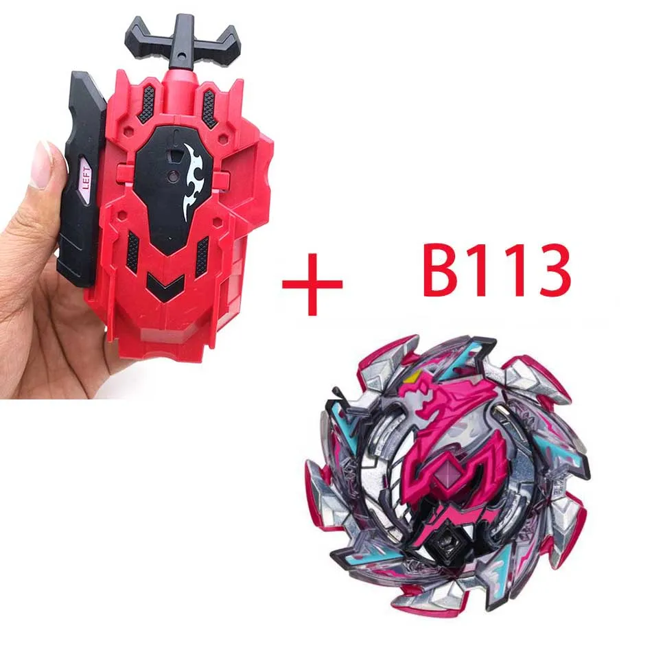 Волчок Beyblade BURST B-82 B-75 с пусковым устройством Bayblade Bey blade металл пластик Fusion 4D Подарочные игрушки для детей - Цвет: B113