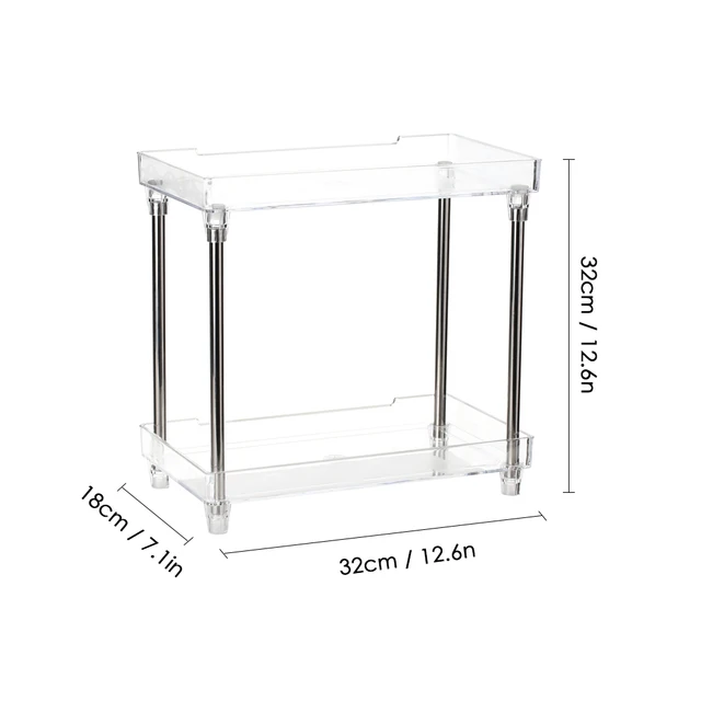 $US $40.73  Hot Multi-functional 2-Tier Cosmetic Organizer Tray Makes Storage Shelf Caddy Stand for Bathroom Va