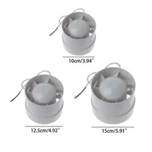 Round Pipe Fan Duct Booster Exhaust Ventilator Ventilation Vent Air 4" 5" 6" Mute for Window Bathroom Toilet Kitchen 220V M7DF