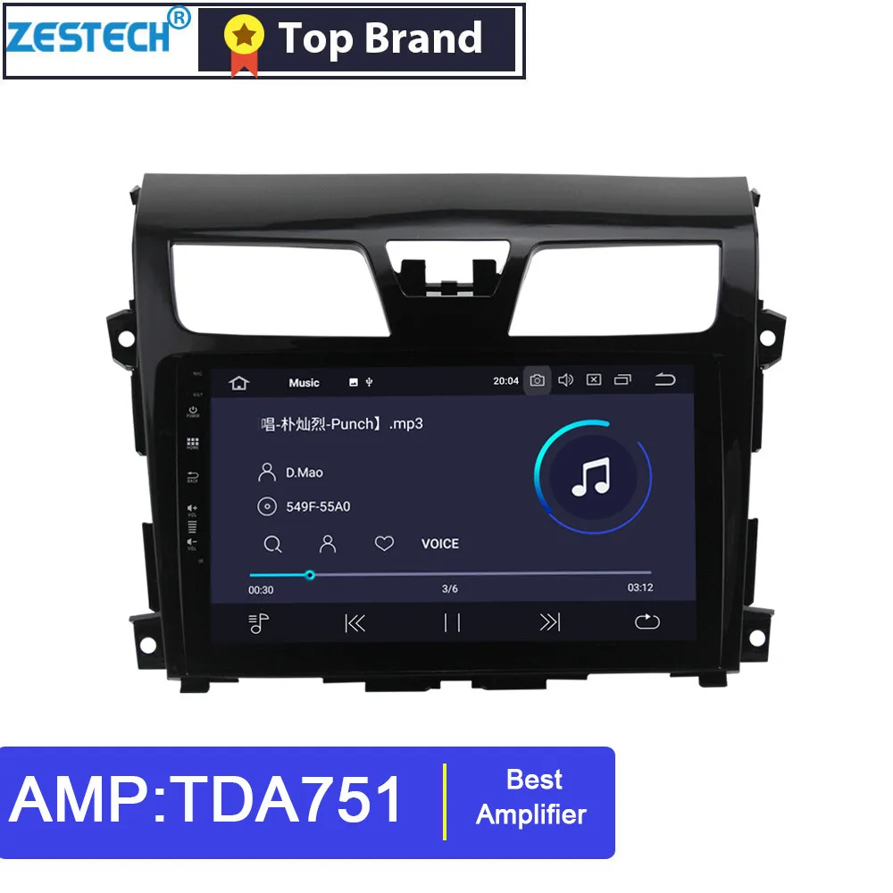 Excellent 1 din Android 9.0 IPS+2.5D 10.1"  GPS Radio Car DVD Player for Nissan Teana 2013 Car Head Unit Car  GPS DVD  Multimedia SWC DSP 2