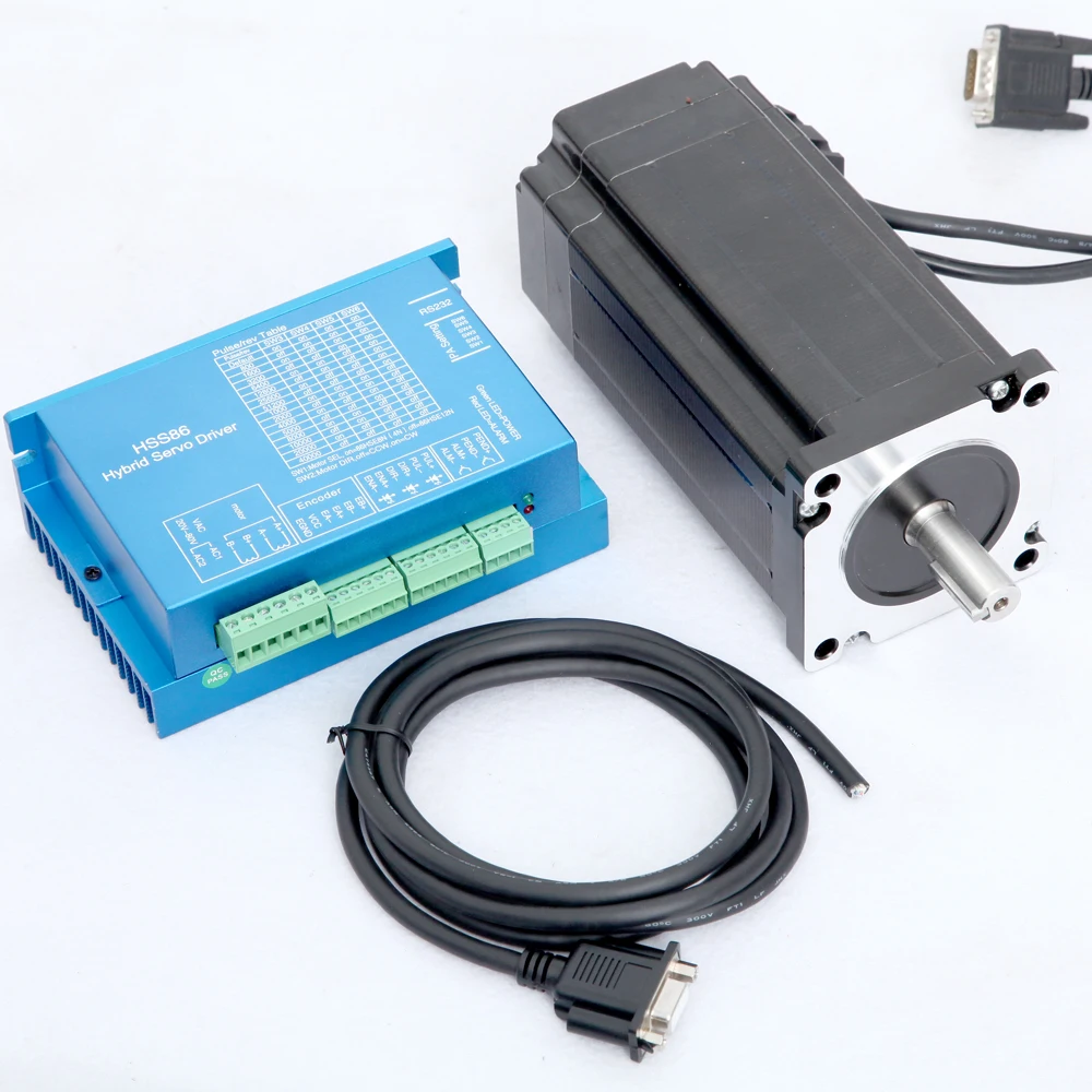 

Nema34 12.5Nm 86 Closed-loop Kit Stepper Motor Encoder Hybrid Servo Driver HBS860H With 3.0M lines AC 20-730-100V0V OR DC