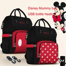 Disney Микки пеленки сумка рюкзак для беременных Детская сумка для мамы многофункциональная сумка Детский рюкзак подгузник детский Колясочный Органайзер